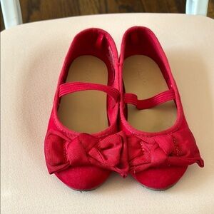 Old Navy Red Dress Shoes with Bow Detail